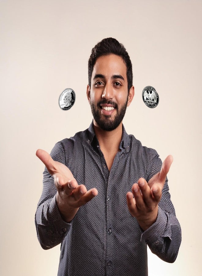 مجموعة خدعة العملات السحرية ذات الوجهين | وجهان | خدعة العملات السحرية | عملات الخدع | مجموعة العملات السحرية | وجهان | عملات مميزة (مجموعة ربع دولار بوجهين) - Image 5